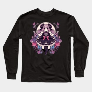 Black Gothic Lolita Long Sleeve T-Shirt